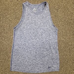Nike Women’s Heathered Light Blue Dri-FIT Tank Top XS